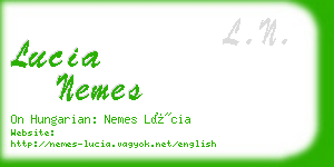 lucia nemes business card